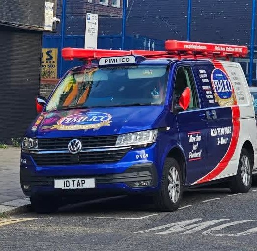 Pimlico Plumbers Number Plate 10 TAP