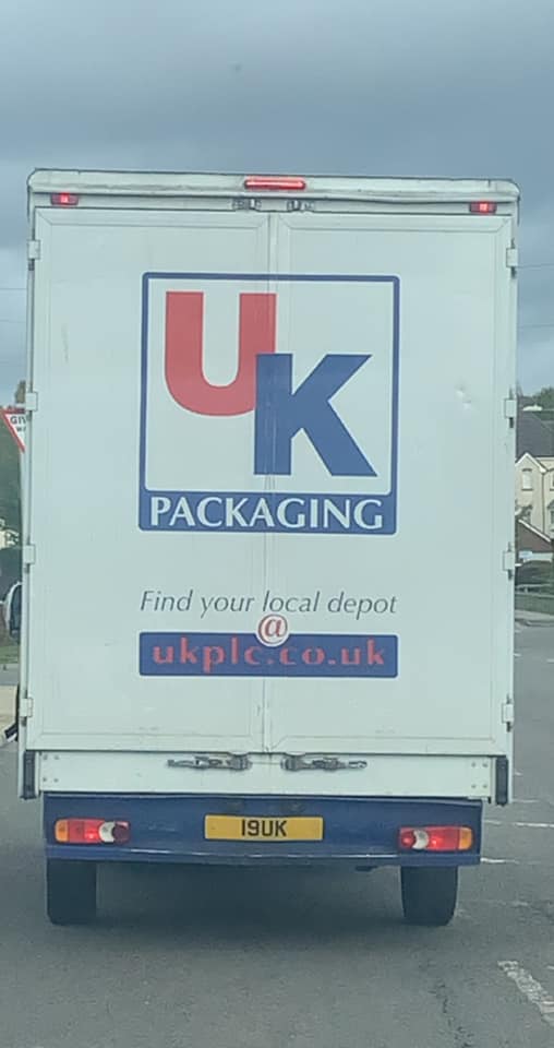 Number Plate UK Packaging PLC 19 UK