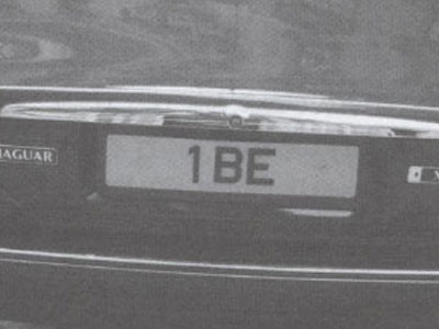 Embassy Diplomatic Flag UK Number Plate of Belgium - 1 BE