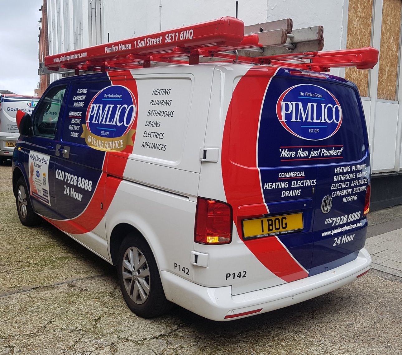 Pimlico Plumbers Number Plate 1 BOG