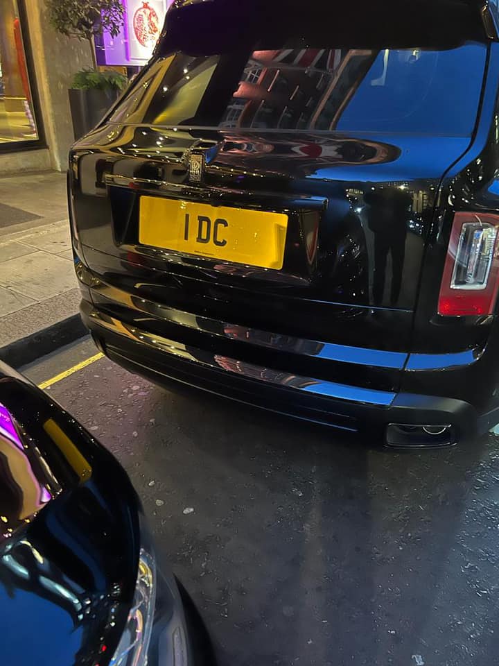 UK Number Plate 1 DC