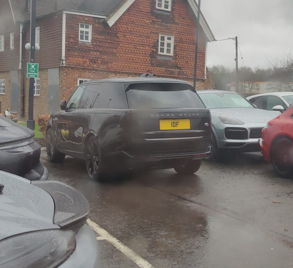 UK Number Plate 1 DF