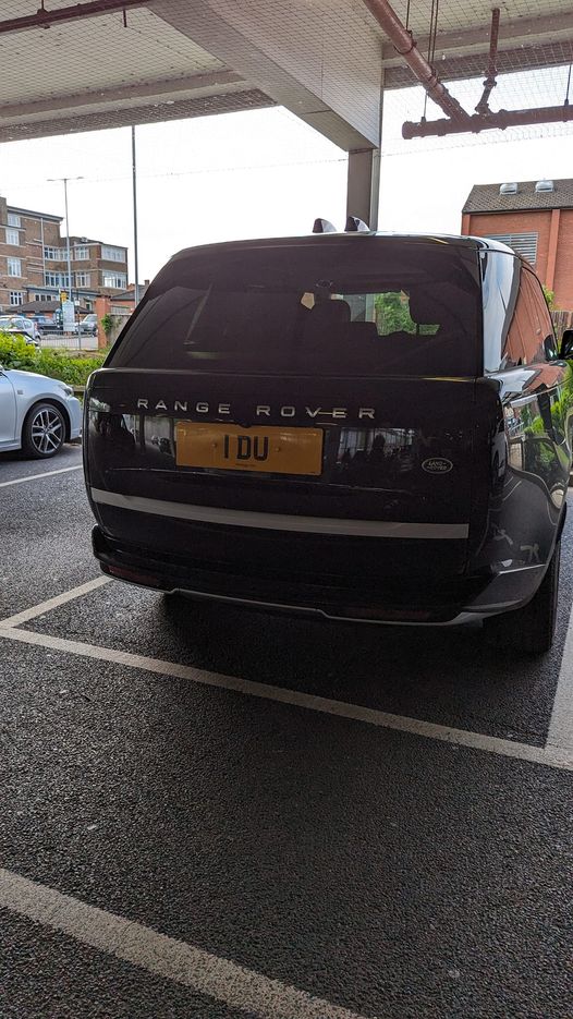 UK Number Plate 1 DU