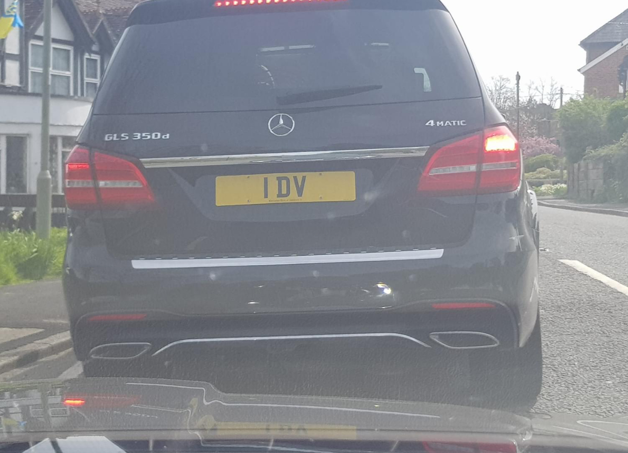UK Number Plate 1 DV