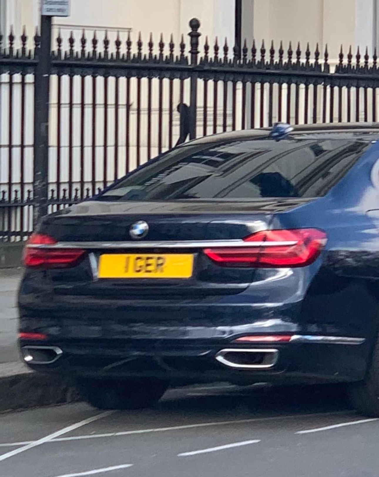 Embassy Diplomatic Flag UK Number Plate of Germany - 1 GER
