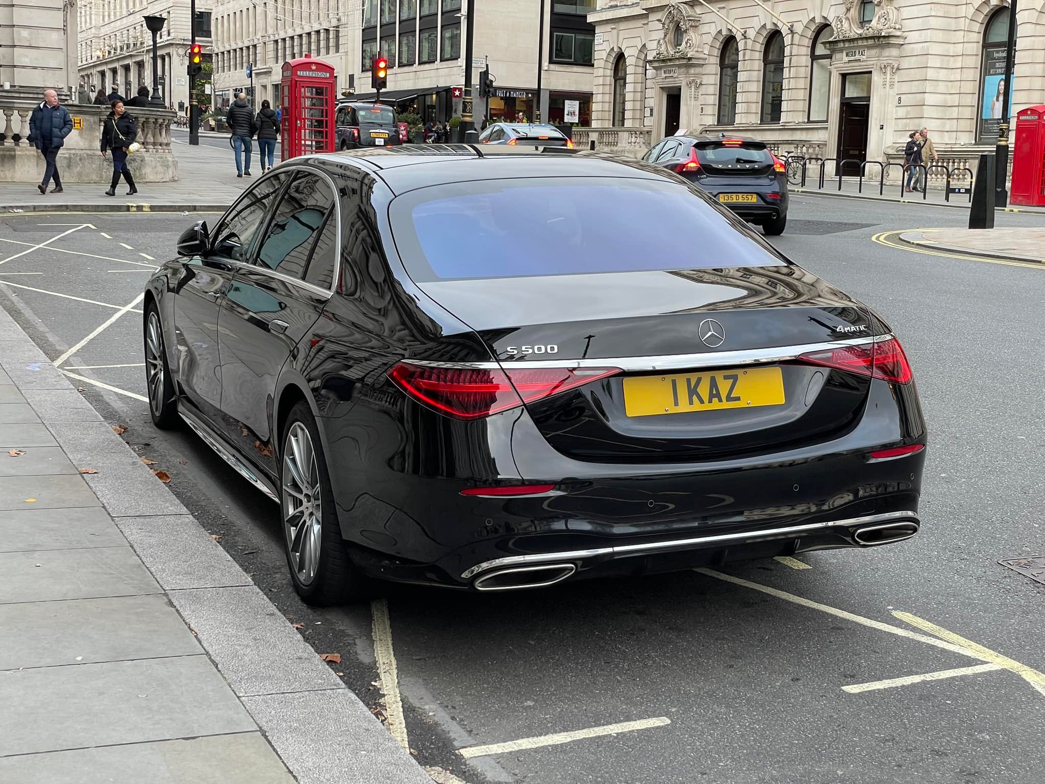 Embassy Diplomatic Flag UK Number Plate of Kazakhstan - 1 KAZ