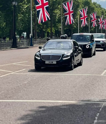 Embassy Diplomatic Flag UK Number Plate of Kuwait - 1 KUW