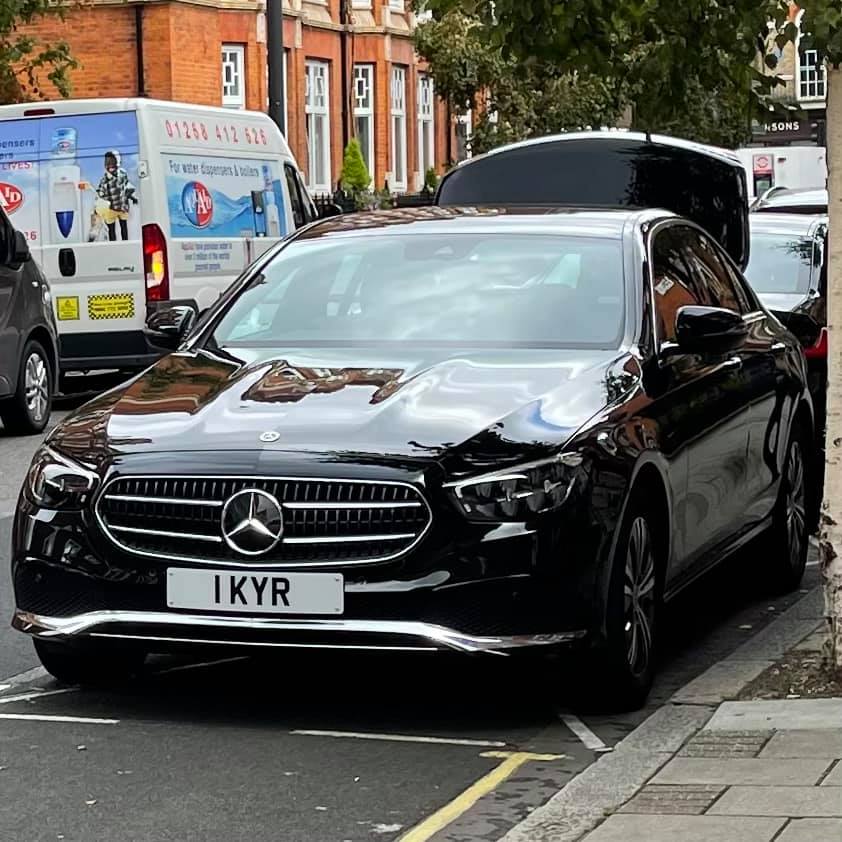 Embassy Diplomatic Flag UK Number Plate of Kyrgyzstan - 1 KYR