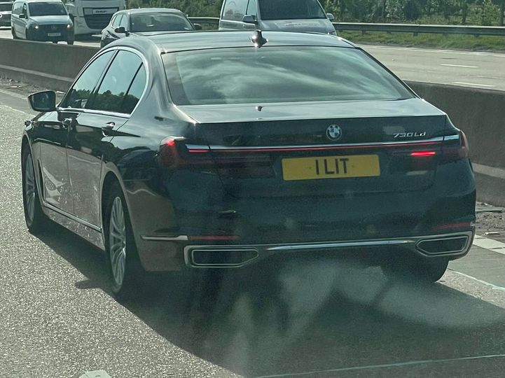 Embassy Diplomatic Flag UK Number Plate of Lithuania - 1 LIT