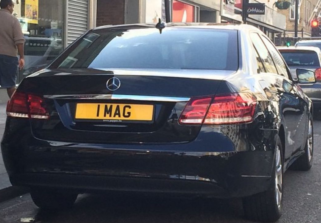 Embassy Diplomatic Flag UK Number Plate of Hungary - 1 MAG