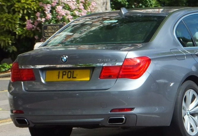 Embassy Diplomatic Flag UK Number Plate of Poland - 1 POL