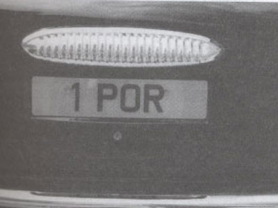 Embassy Diplomatic Flag UK Number Plate of Portugal - 1 POR
