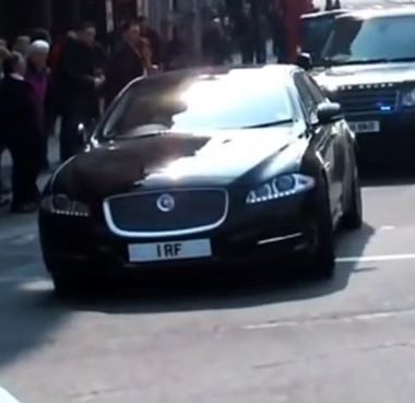 Embassy Diplomatic Flag UK Number Plate of Russia - 1 RF
