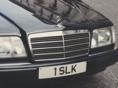 Embassy Diplomatic Flag UK Number Plate of Slovakia - 1 SLK