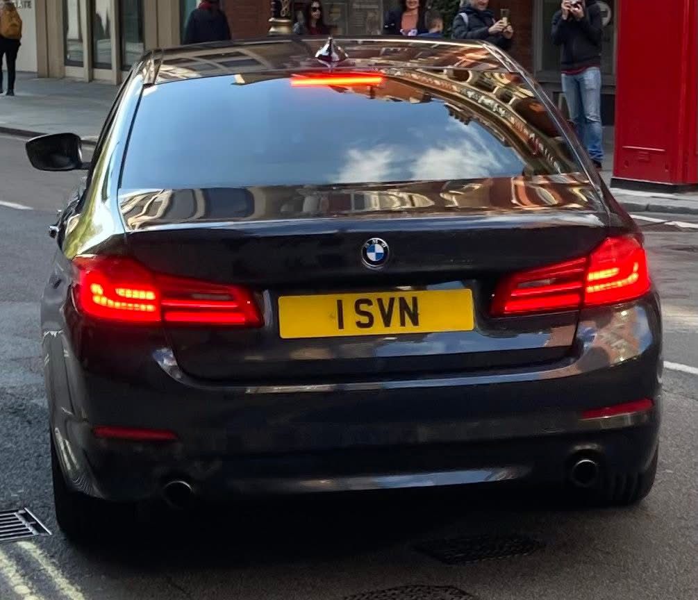 Embassy Diplomatic Flag UK Number Plate of Slovenia - 1 SVN