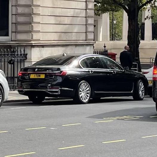 Embassy Diplomatic Flag UK Number Plate of Tonga - 1 TON