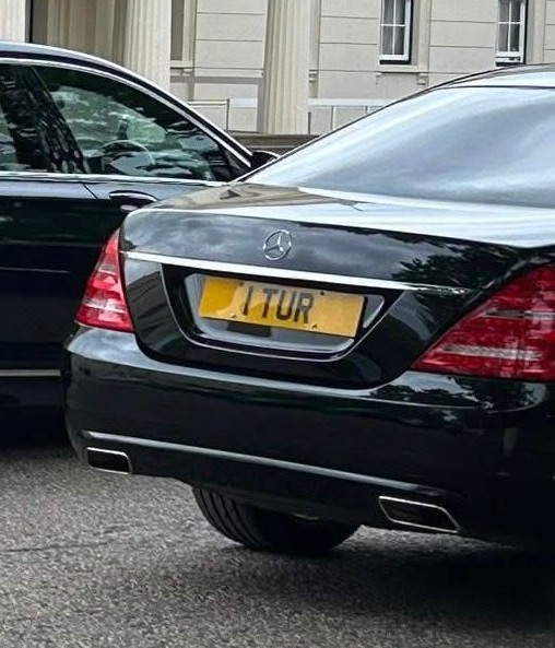 Embassy Diplomatic Flag UK Number Plate of Turkey - 1 TUR