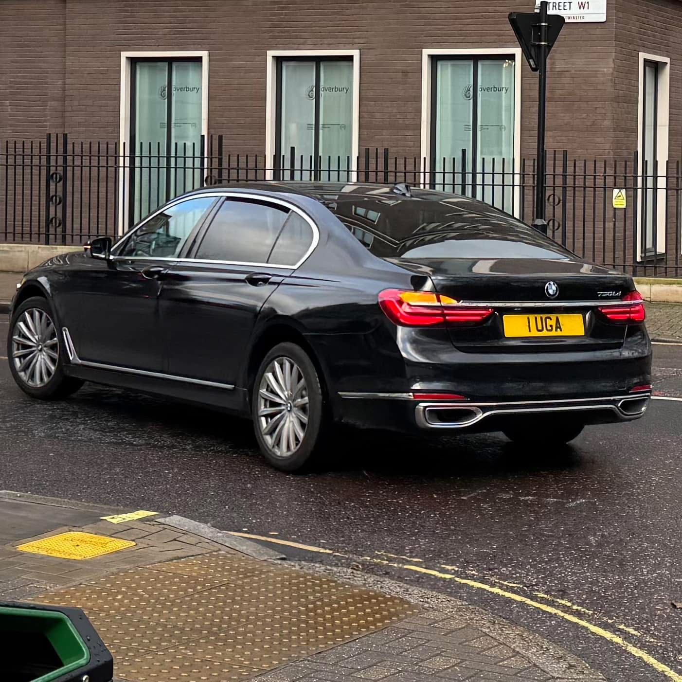 Embassy Diplomatic Flag UK Number Plate of Uganda - 1 UGA