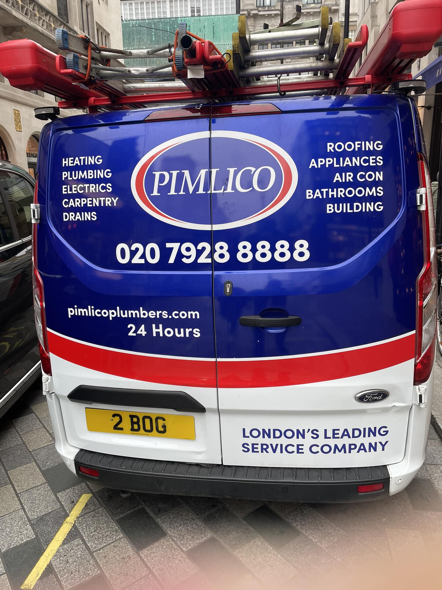 Pimlico Plumbers Number Plate 2 BOG
