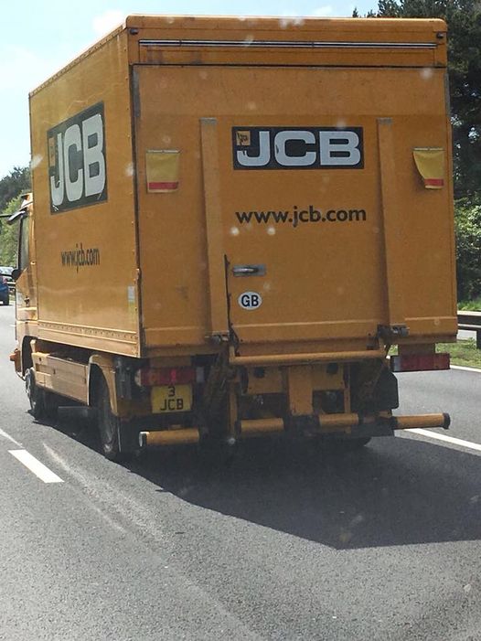 JCB Number Plate 3 JCB