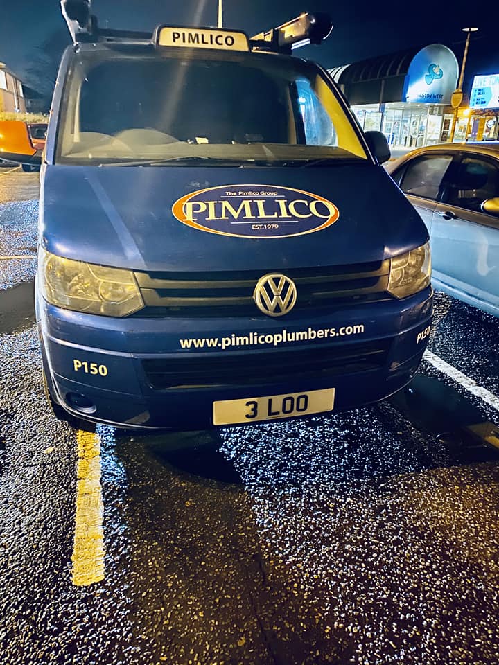 Pimlico Plumbers Number Plate 3 LOO