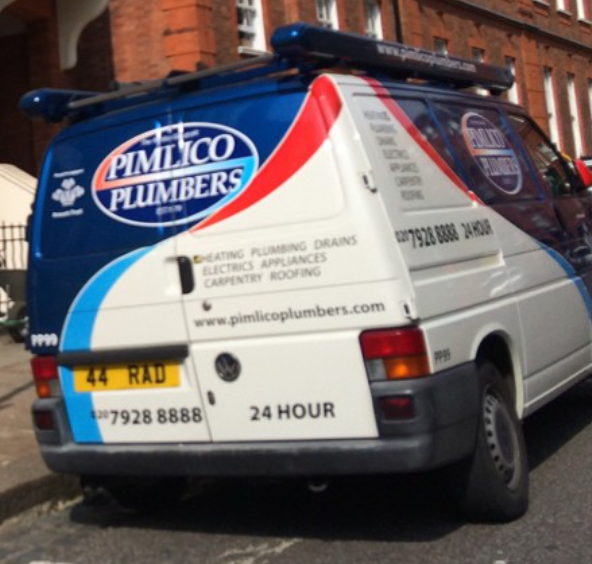Pimlico Plumbers Number Plate 44 RAD