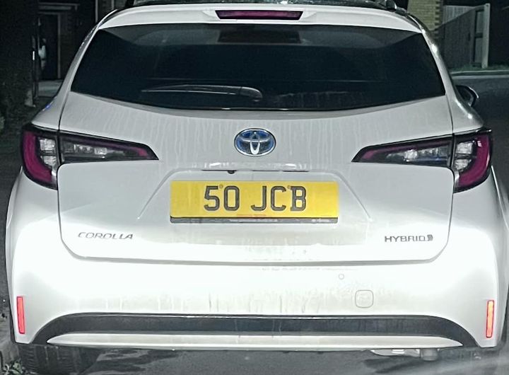 JCB Number Plate 50 JCB