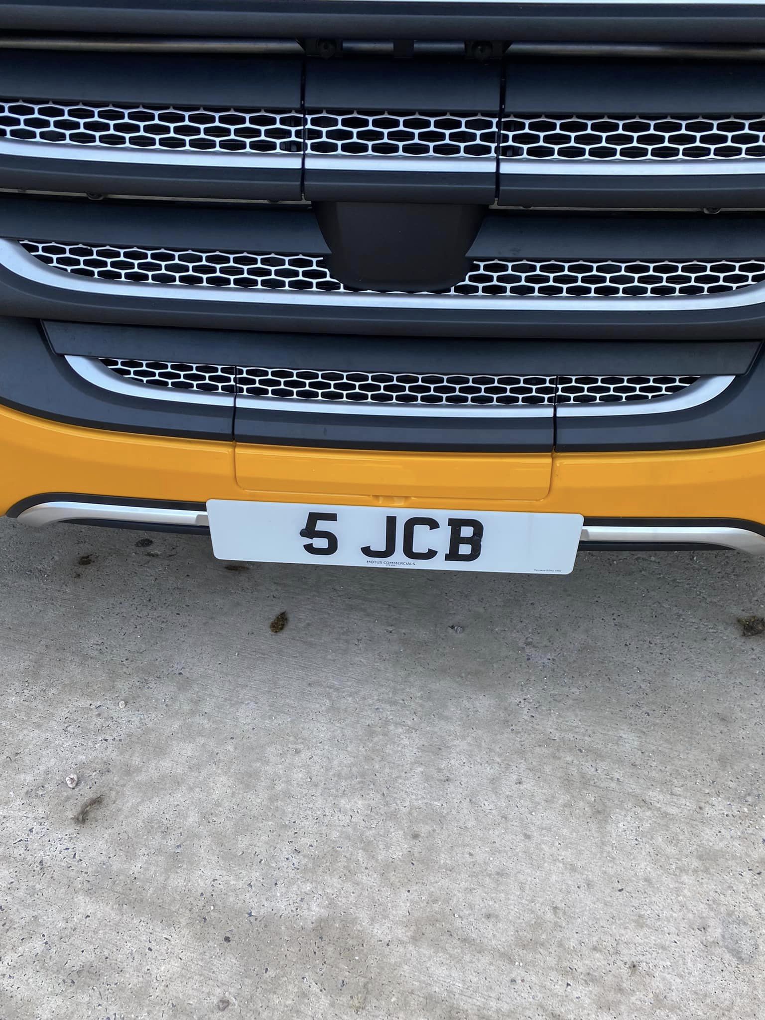 JCB Number Plate 5 JCB