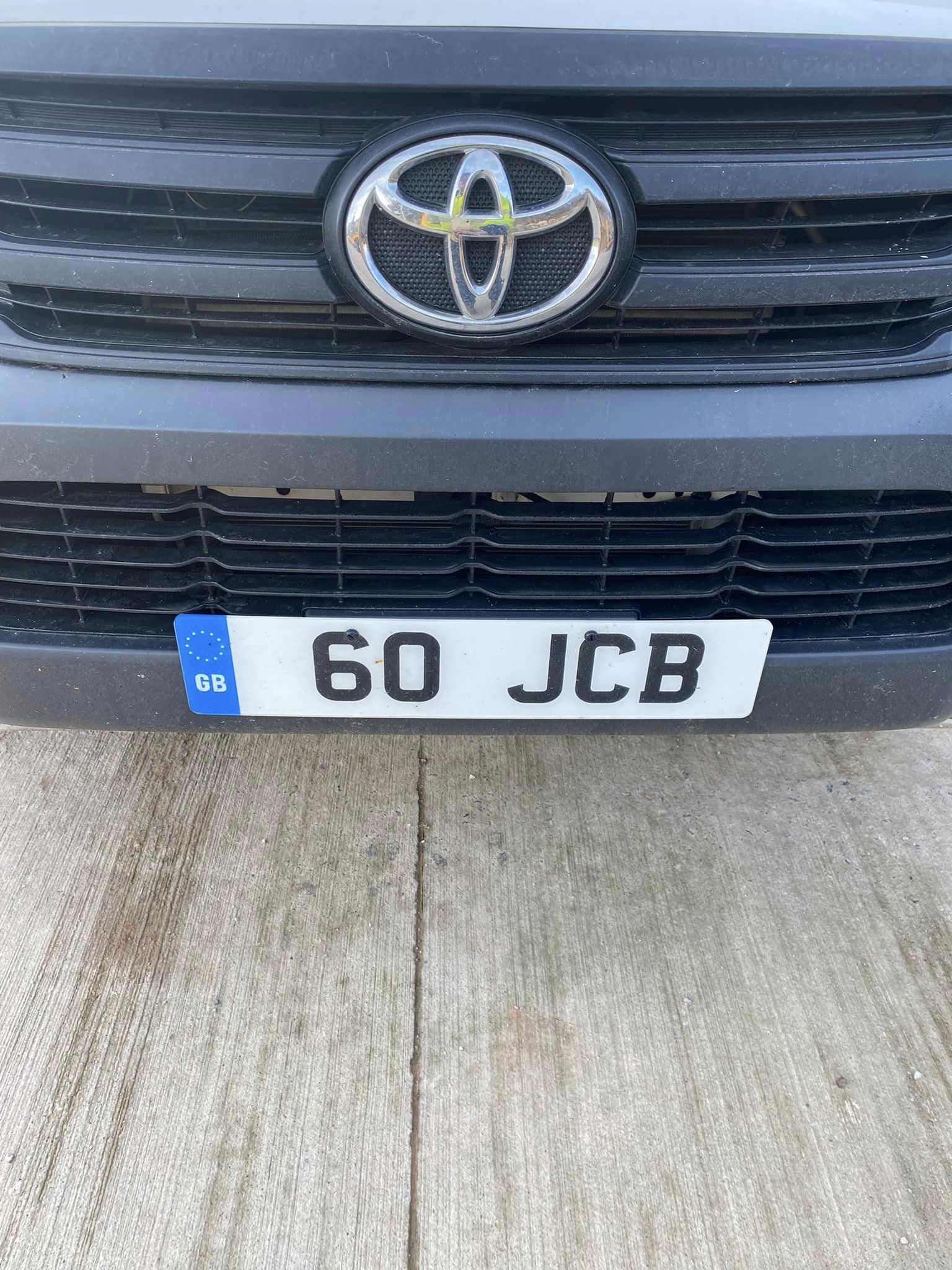 JCB Number Plate 60 JCB