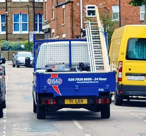 Pimlico Plumbers Number Plate 71 LER