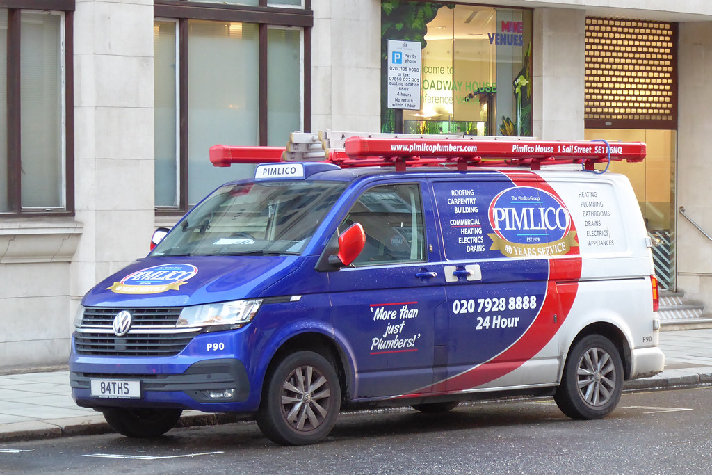 Pimlico Plumbers Number Plate 84 THS