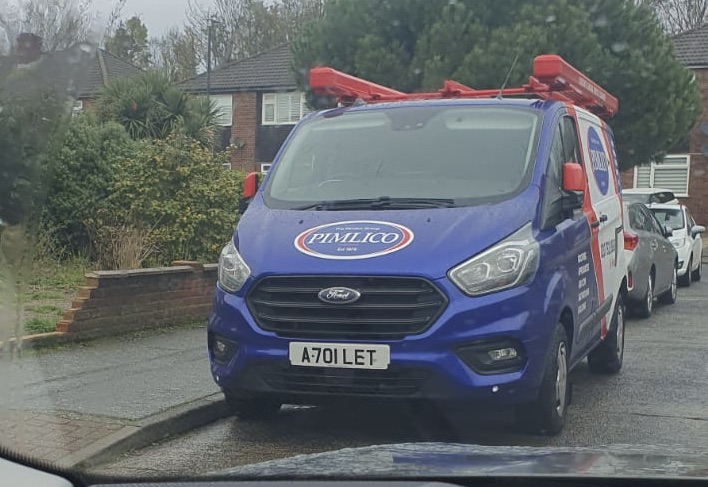 Pimlico Plumbers Number Plate A701 LET