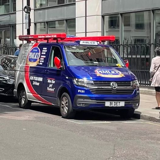 Pimlico Plumbers Number Plate B1 DET