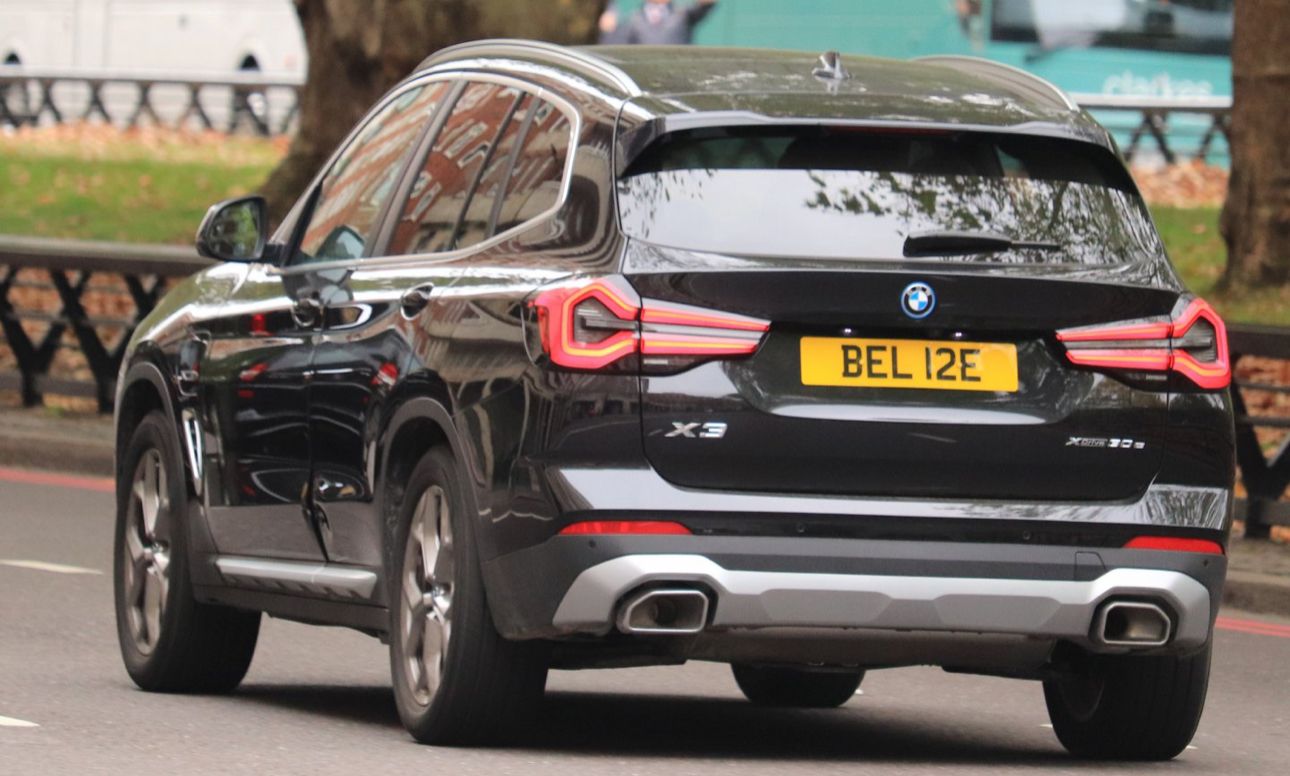 Embassy Diplomatic Flag UK Number Plate of Belize - BEL 12E