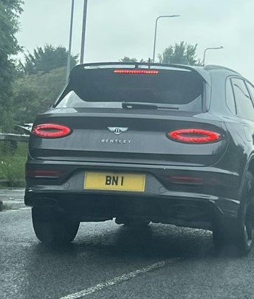 UK Number Plate BN 1