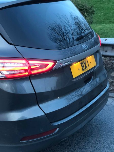 UK Number Plate BX 1