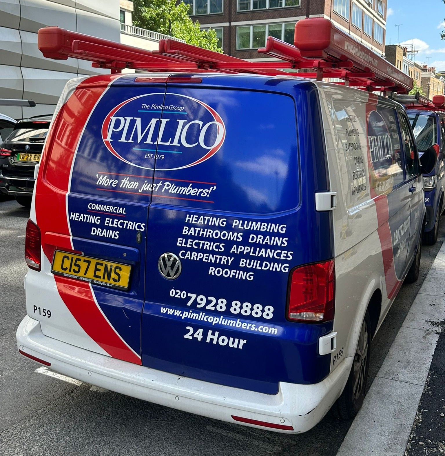 Pimlico Plumbers Number Plate C157 ENS
