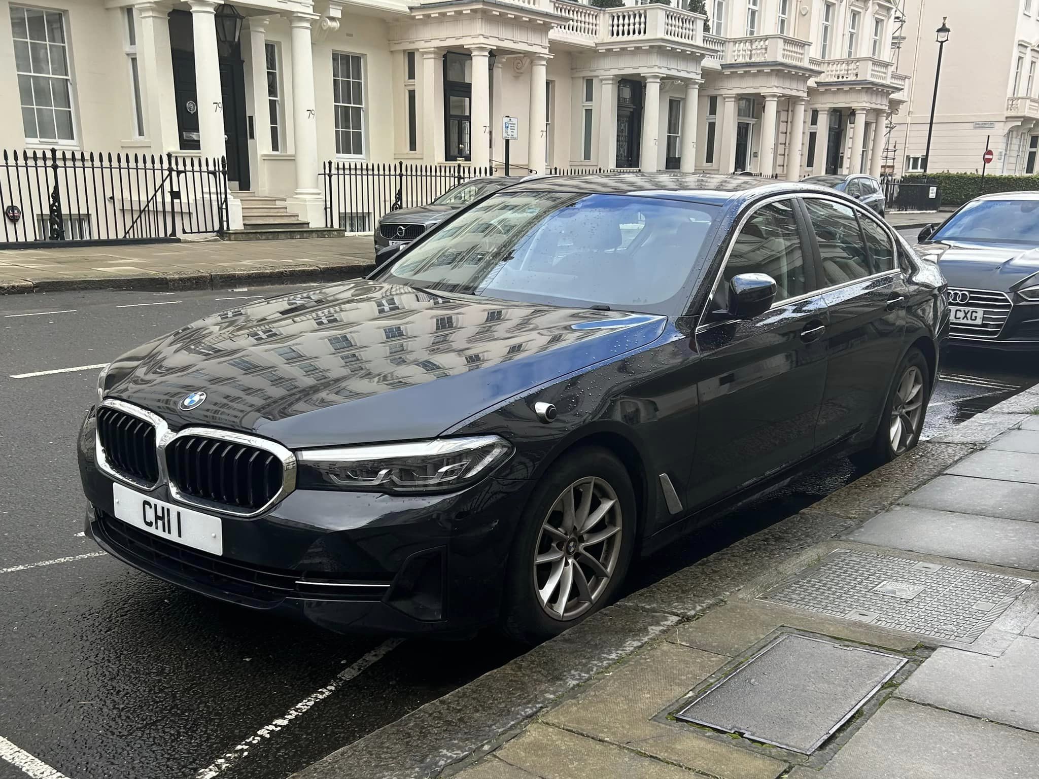 Embassy Diplomatic Flag UK Number Plate of Chile - CHI 1