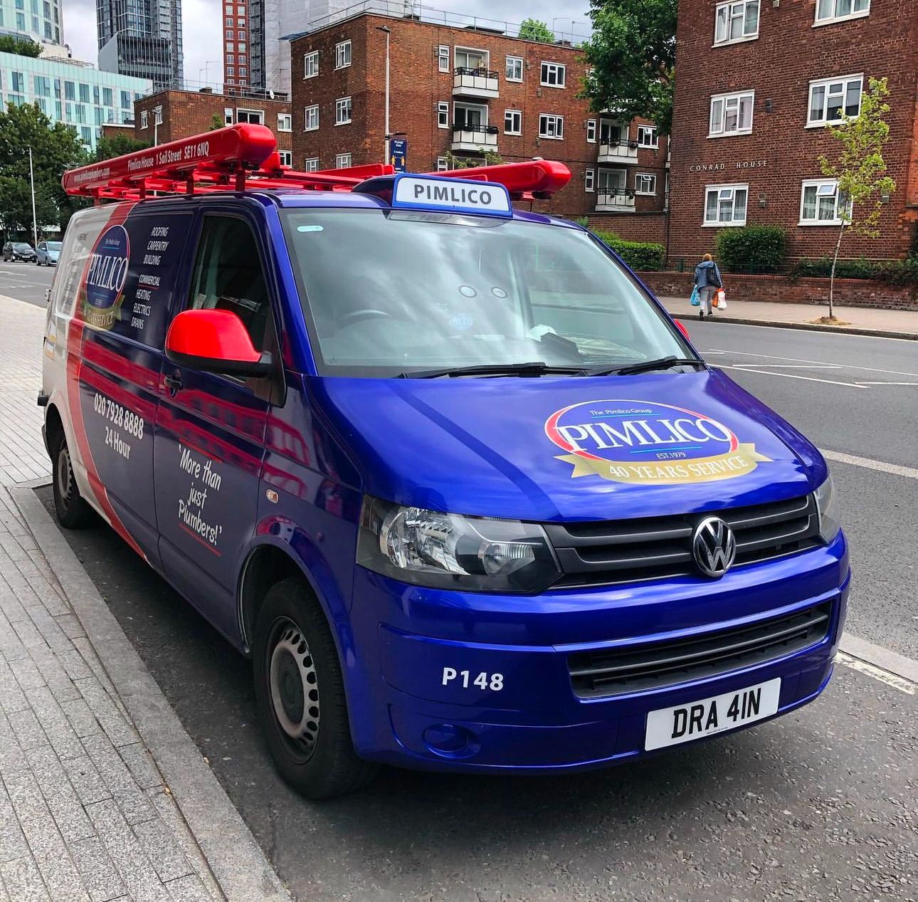 Pimlico PLumbers Number Plate DRA 41N