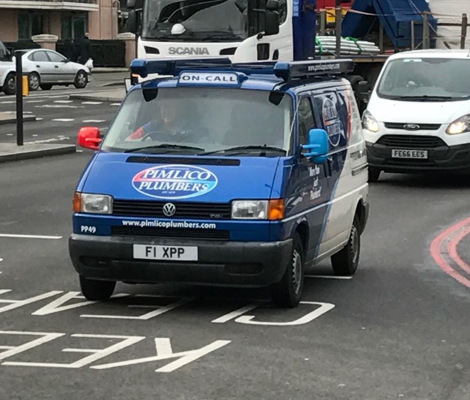 Pimlico Plumbers Number Plate F1 XPP