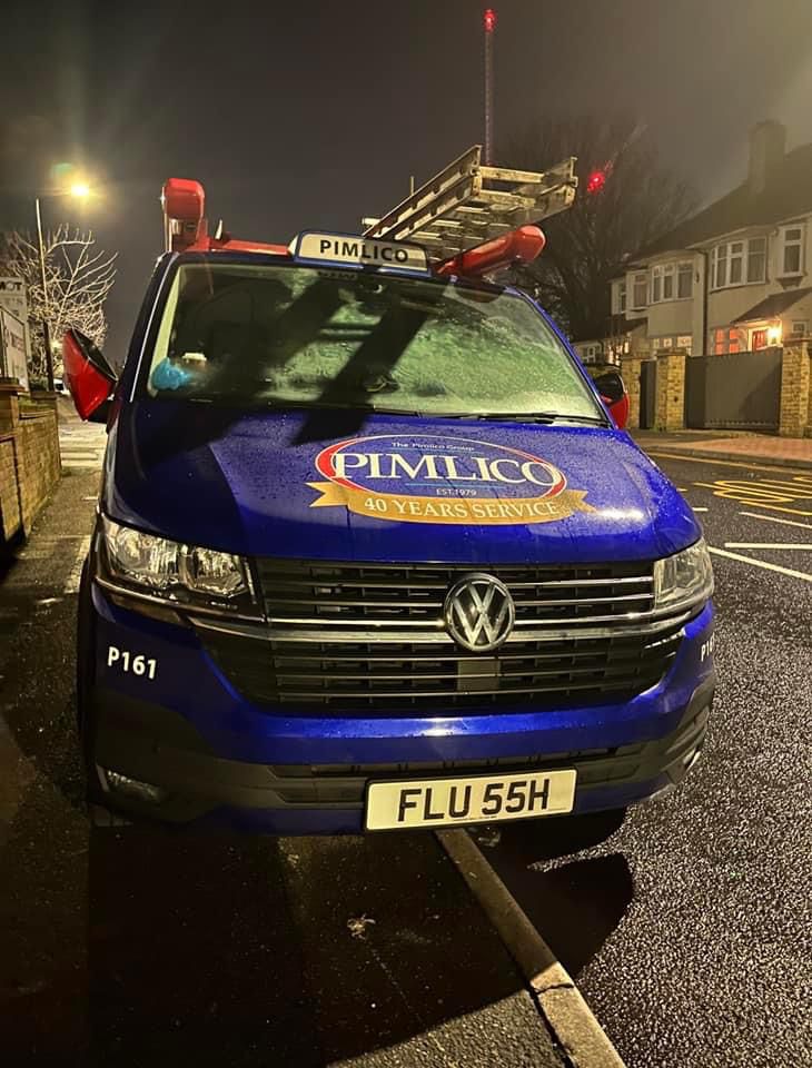 Pimlico Plumbers Number Plate FLU 55H