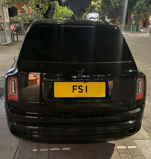 UK Number Plate FS 1