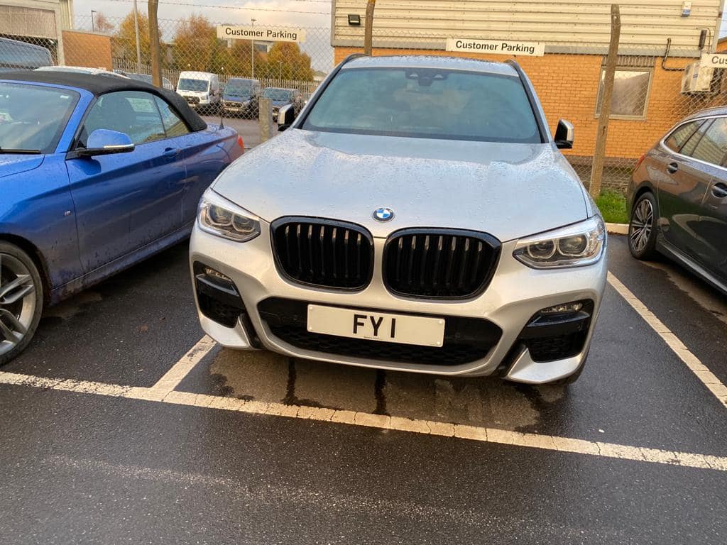 UK Number Plate FY 1