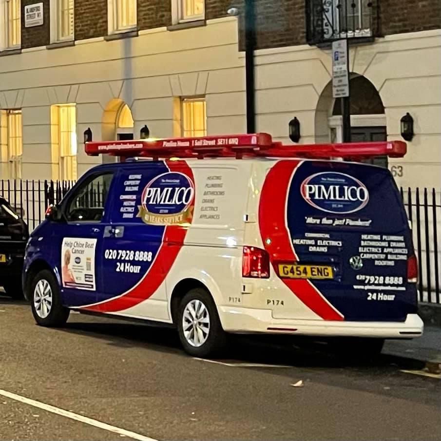 Pimlico Plumbers Number Plate G454 ENG