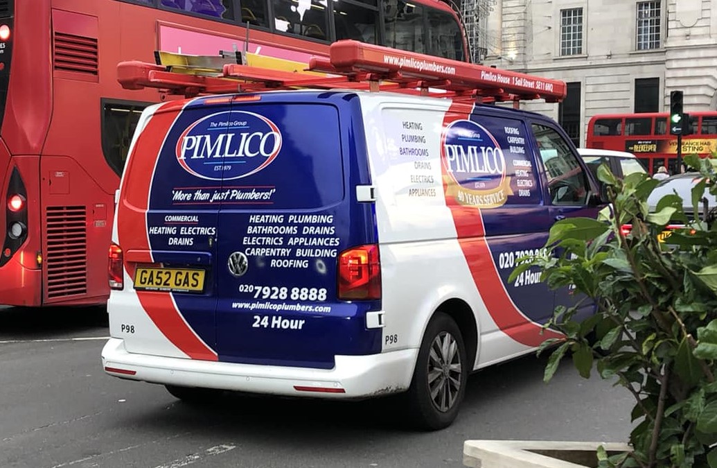 Pimlico Plumbers Number Plate GA52 GAS