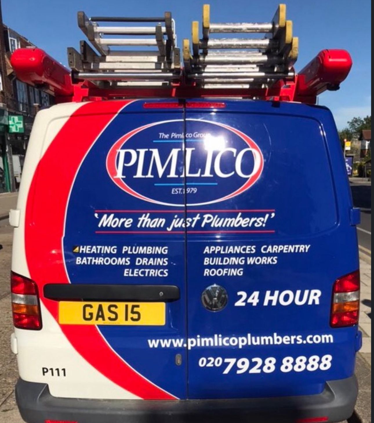 Pimlico Plumbers Number Plate GAS 15