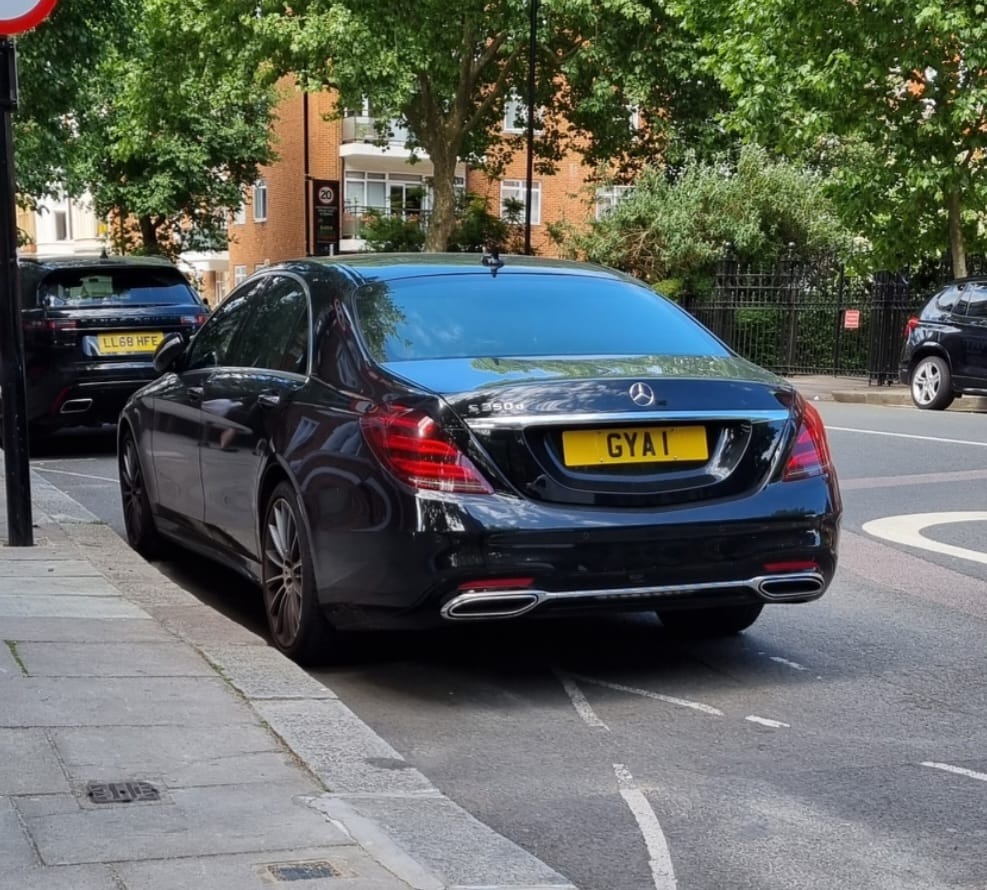 Embassy Diplomatic Flag UK Number Plate of Guyana - GYA 1