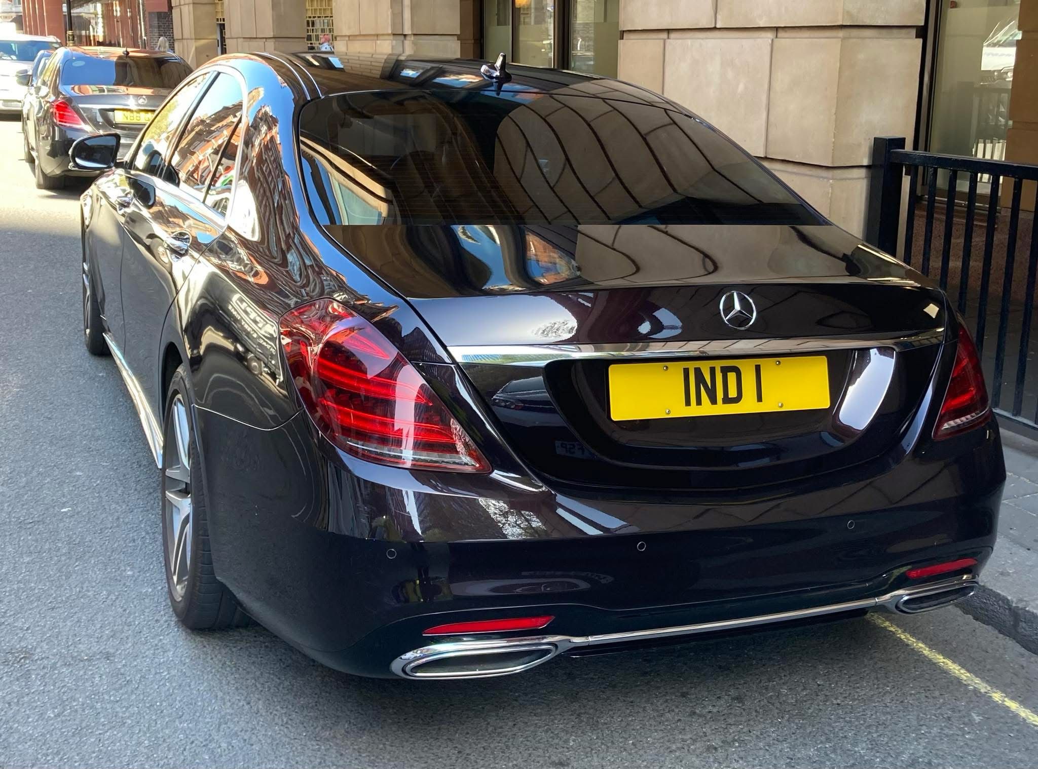 Embassy Diplomatic Flag UK Number Plate of India - IND 1