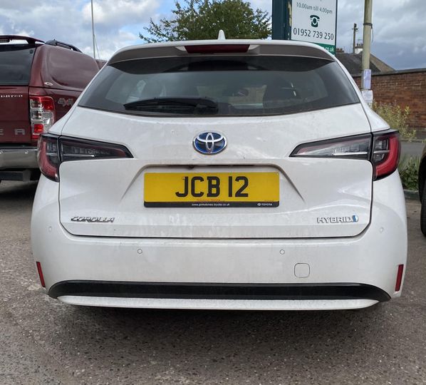 JCB Number Plate JCB 12