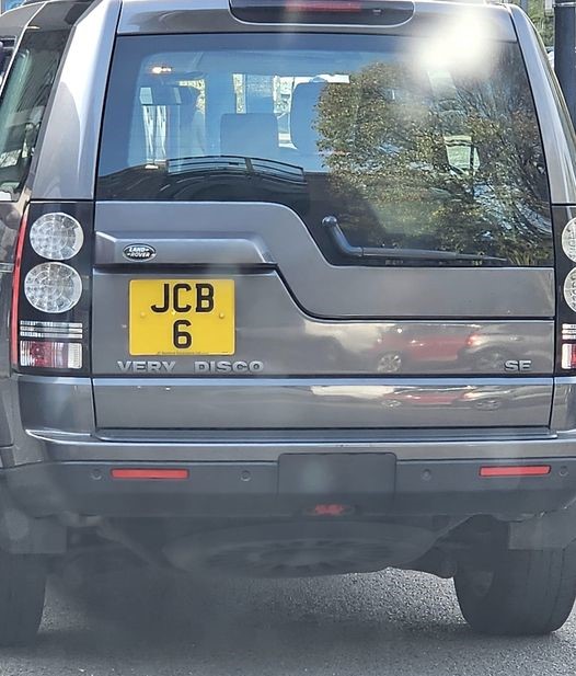 JCB Number Plate JCB 6